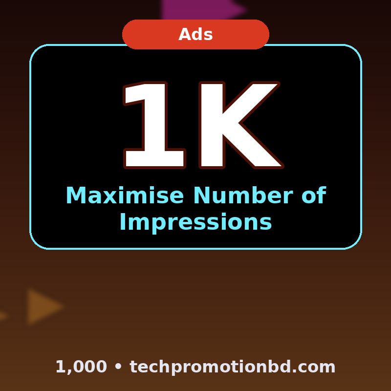 Maximise Number of Impressions — 1,000