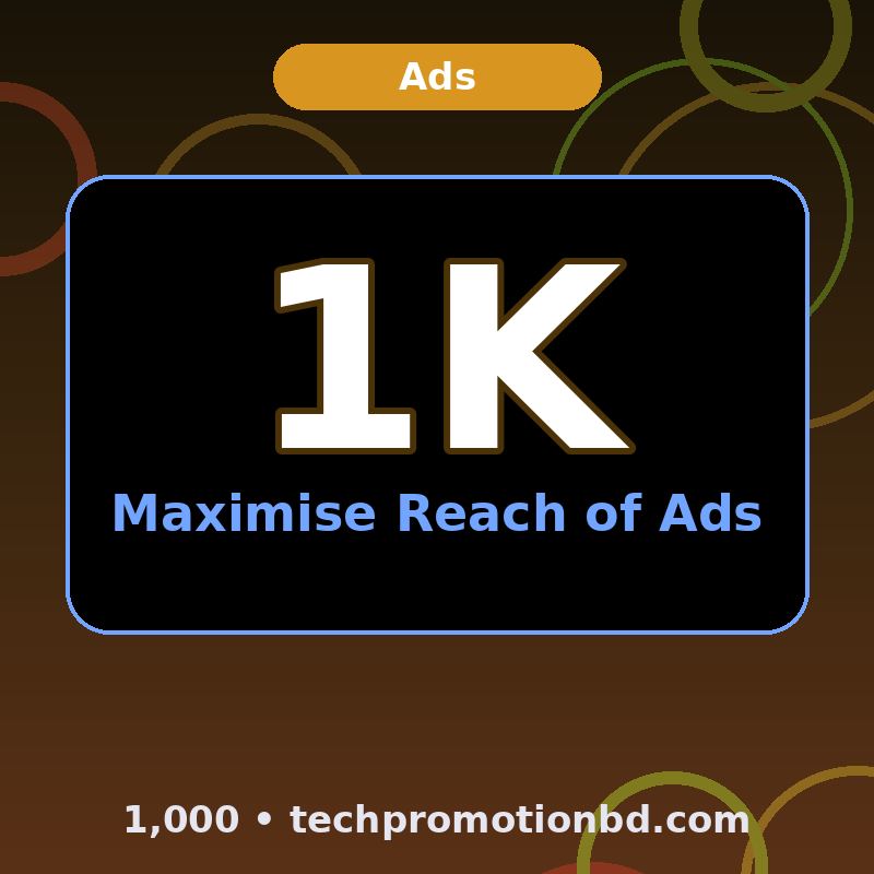 Maximise Reach of Ads — 1,000