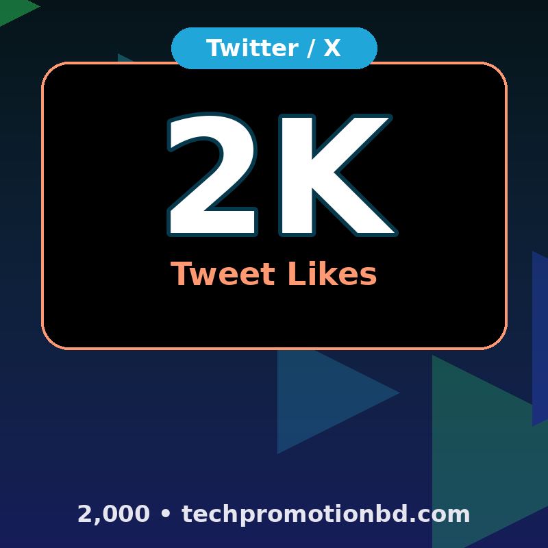 2,000 Tweet Likes