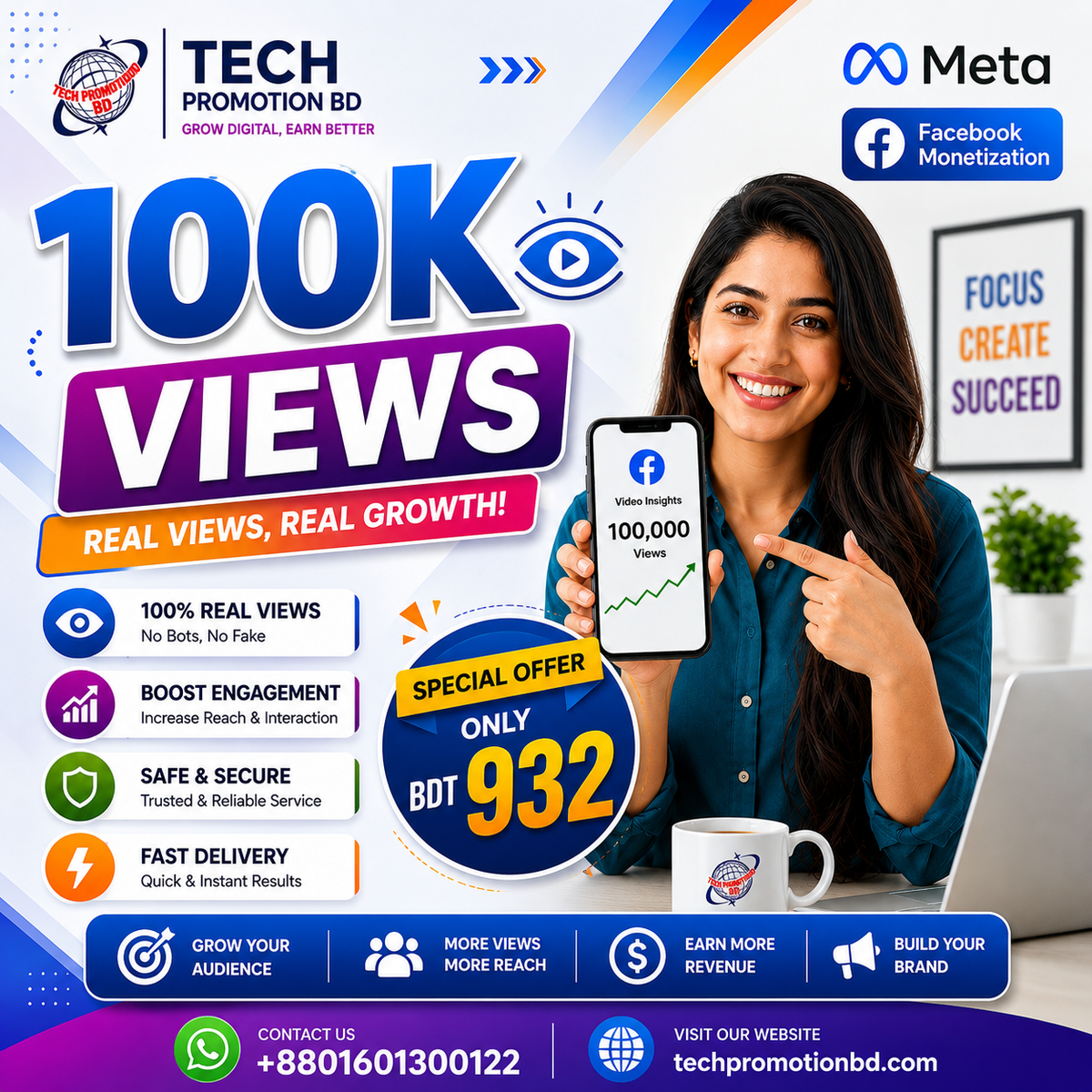 100K Facebook Video Views