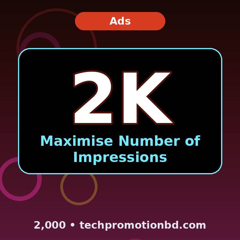 Maximise Number of Impressions — 2,000