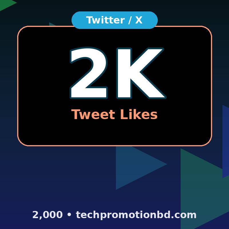2,000 Tweet Likes